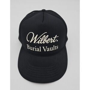 Dark And Unusual Wibert Burial Vaults Braided Trucker Hat Black Pre-owned